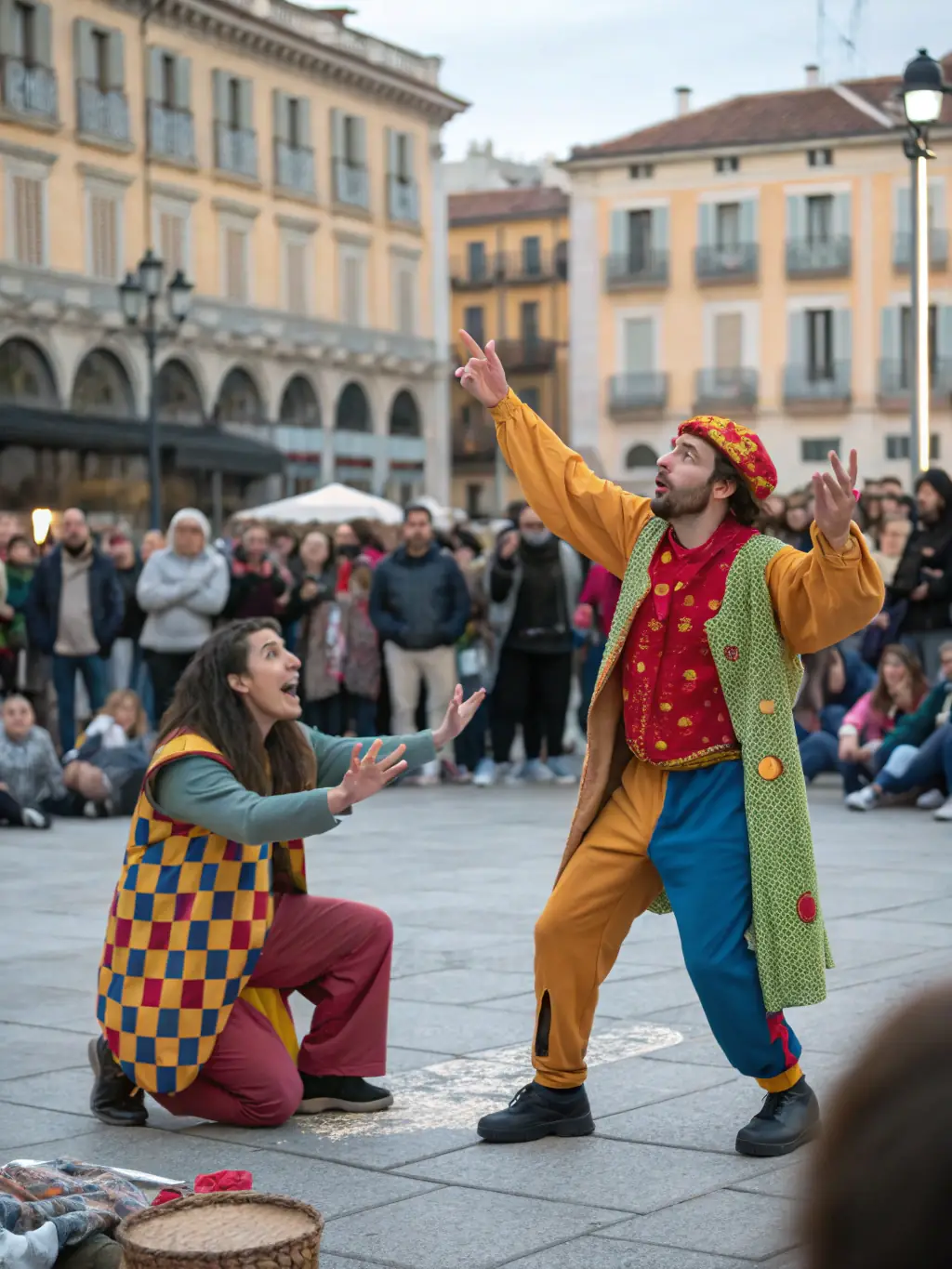 A dynamic image of a local theater group performing a traditional play in the Authre Valley, highlighting the vibrant cultural scene and community involvement.